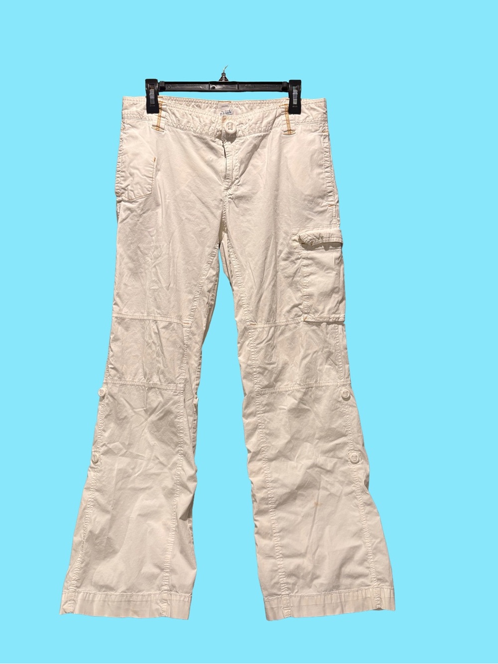 REAL Y2K Old Navy Women’s Low rise Flare Cargo Jeans - Flared Wide/Straight Leg